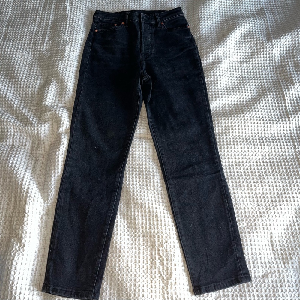 H&M ultra high waist mom jeans